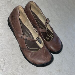Keen Women’s Mary Jane Casuals Size 8 M Brown Leather Beach Cruise Island